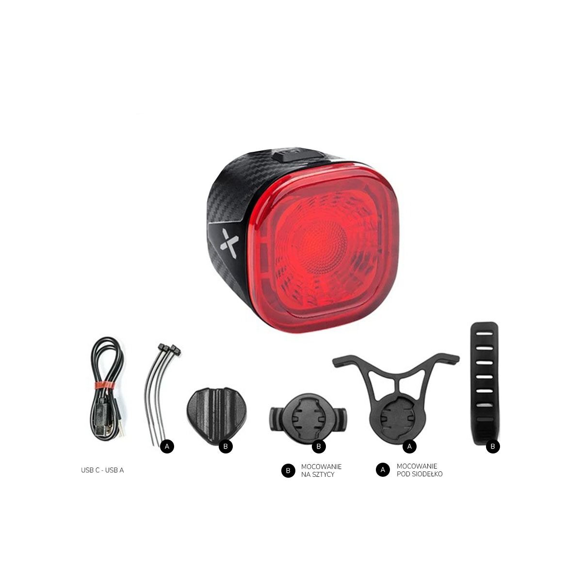 Tylne światło rowerowe Smart XOSS XR01 - obrazek 6