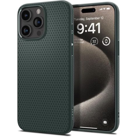Spigen nakładka Liquid Air do iPhone 15 Pro Max 6,7" zielona